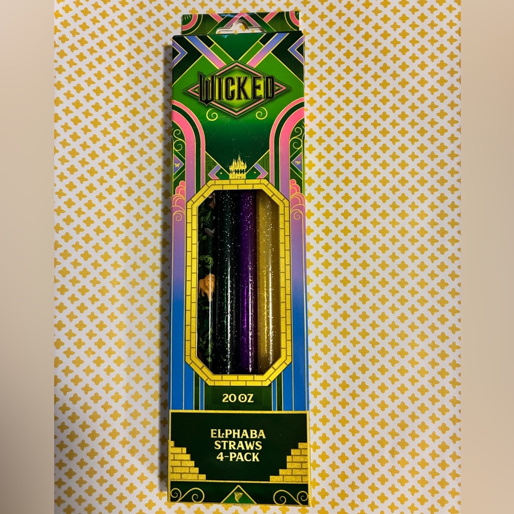 Wicked 20oz Stanley “Elphaba” Straws 4-Pack Target Exclusive Brand New In Box